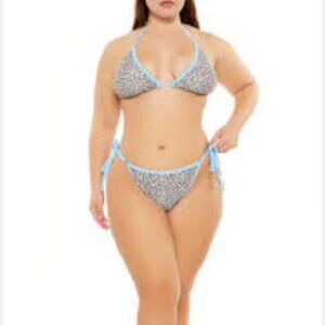 Forever 21 leopard bikini XL